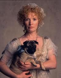 Lady Bertram (antes Maria Ward) y su perrito carlino.