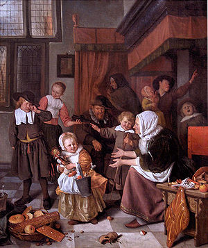 Fiesta de San Nicolás Jan_Steen.Het_Sint_Nicolaasfeest